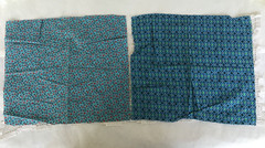 Vintage Quilt Fabric Calico Assorted Patterns Leaf/ Paisley Shape Printed Back