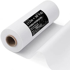 Light Weight 12″X 30 Yards Fusible Interfacing for Sewing,Iron-On Non-Woven