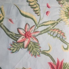 Thibaut Discont’d Fabric Georgetown Blue Floral Total 2.5yd (price Per 1/2yd)