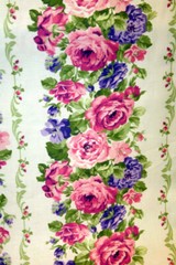 LILLIANS GARDEN FROM FABRIC TRADITION LARGE FLORAL STRIPE – 100% COTTON FABRIC