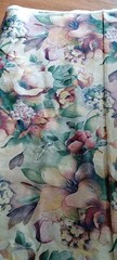 Floral Print House N’ Home Fabrics & Draperies Upholstery 4 +33″ Yds By 57″W New