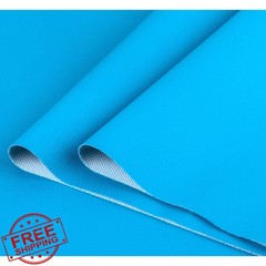 GLOREIEY Blue Marine Vinyl Faux Leather Sheet 1YARD