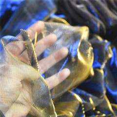 Laser Magic Gradient Color Mesh Fabric Wedding Dress Cosplay Texture Yarn