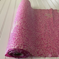 SILK, Pink-White FABRIC 3 Yards x 15 Inches Wide or 108 Inches x 15 Wide