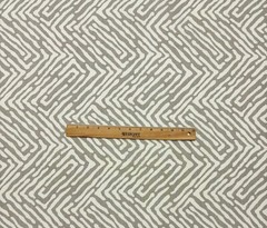 ROBERT ALLEN RANDILI VIEW TWINE BEIGE GEOMETRIC CRYPTON HOME FABRIC BY YARD 54″W