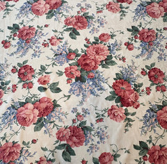 Vintage Joan Kessler Concord Abigail Floral Damask Upholstery Fabric 12 Yds