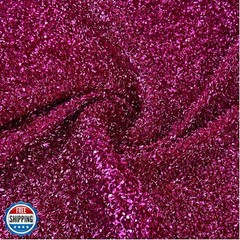 YYCRAFT Sparkling Tinsel Lurex Fabric by The Yard Stretch Metalli