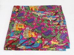 Indian Pink Farida Kahlo Printed Cotton Fabric Beautiful Dressmaking Fabric US