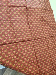 1 Yard Moda Stars And Cixscombs Rustic Rust With Deep Green Gold Small Floral