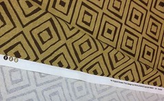 RICHLOOM DIMENSION BIRCH BROWN GEOMETRIC SQUARES MULTI FABRIC BY THE YARD 54″W