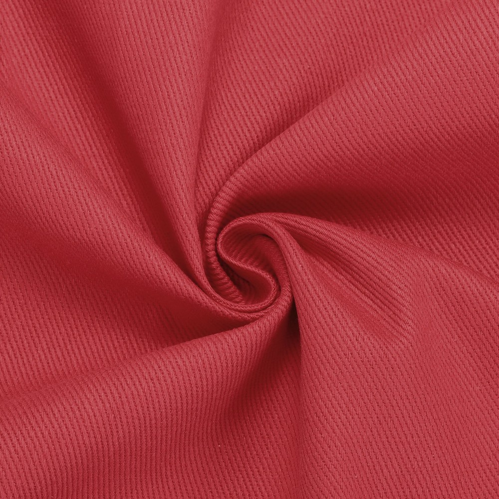 12OZ Denim Fabric 59 Inch Cotton Denim Fabric 2 Yard for DIY,Red