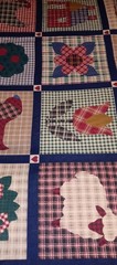 3 Pieces Mixed. please see photos for sizes. ( Lot 20 Vintage)b Quilting