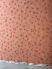 Cotton Fabric Cute Flower Salmon Pink Color By Moda 44”x 36” 591