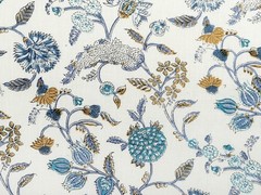 25 Yard Indian Cotton Handmade Print Fabric Sanganeri Hand Block Printed Fabric