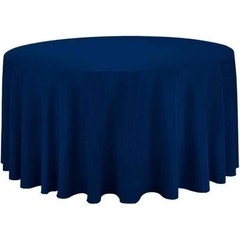 120 Inch Round Tablecloth Polyester Wrinkle Resistant Reusable Cover
