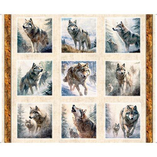 Running With The Pack By Quilting Treasures -Multi Block Panel #31099-X