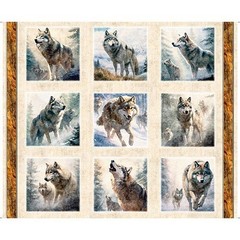 Running With The Pack By Quilting Treasures -Multi Block Panel #31099-X