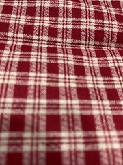 2 Pieces Of 90sCountry Classics Fabric :Red Plaid (37”x31”) & Blue Plaid(44”x 82
