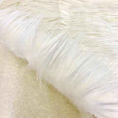 Eden IVORY Shaggy Long Pile Soft Faux Fur Fabric by the Yard