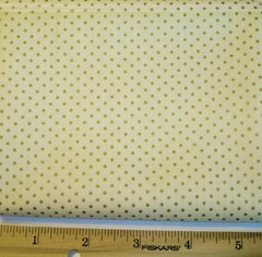 Joann Fabrics Gold Metallic Tiny Dots on Ivory Fat Quarter