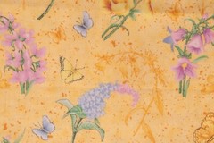 2.0+ Yards 3 Pieces Jo-Ann Fabric Elizabeth’s Garden Butterflies Flowers Yellow