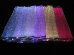 LED Light up Optic Fiber Fabric (100×140 cm,2 controllers )