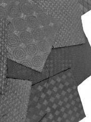 Black Fabric 17 Pieces 8″ x 7″ Cotton Lurex Viscose Polyester Assorted Designs