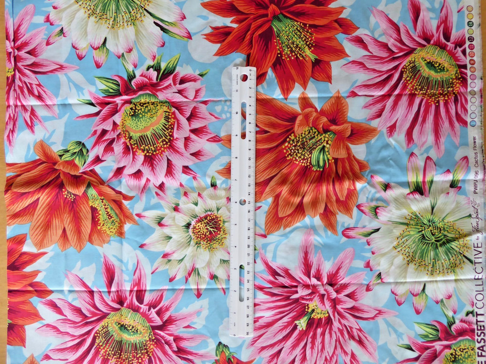 OOP 1/2YD Kaffe Fassett Collective PWPJ096 Cactus Flower Multi Quilt Cotton