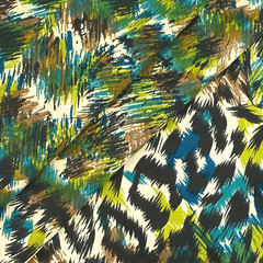 Leopard Print Fabric – 58” Wide Polyester, Animal Print for Apparel & DIY Sewing