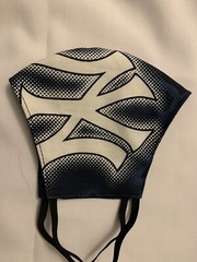 Face Mask New York Yankees Reusable Triple Layer Handmade Washable Cloth NY 2