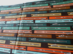You Got the Notions Zippers stripe Fabric Robert Kaufman 1 yd 33″ x 42 wide