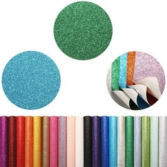 20 Pieces Shiny Glitter Faux Leather Sheets PU Faux Leather Fabric Sheet for …