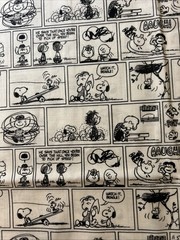 Peanuts SNOOPY Comics Cotton Fabric 1/2 Yard (18 By 44”)