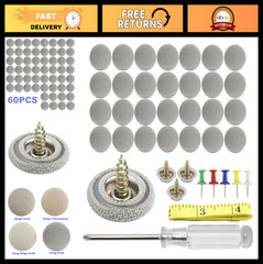 60-Piece Car Roof Headliner Repair Kit – Universal Snap Rivets & Installation To