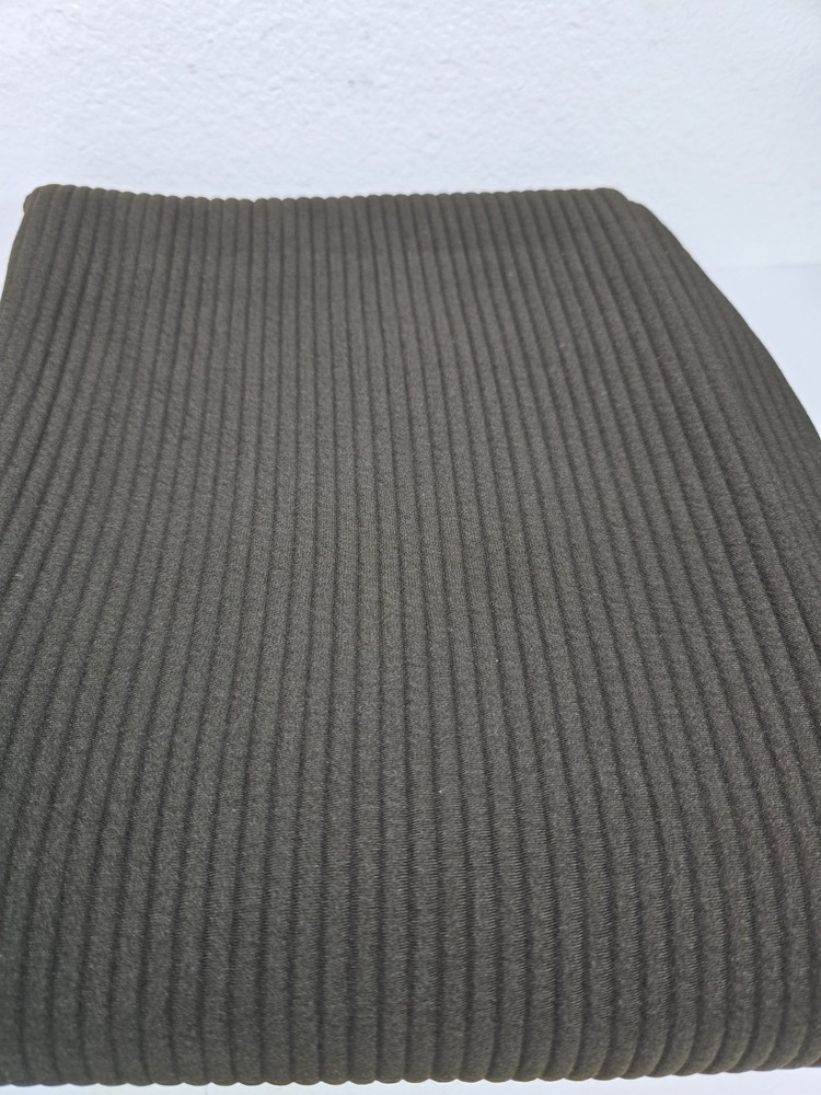 Wide Rib Stretch Knit Fabric Brown 81×54 Apparel Sewing Craft Vintage