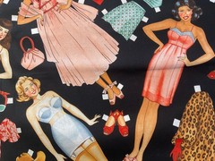 Alexander Henry Vintage Paper Pin Ups rockabilly, western, 40’s styles RARE! BTY