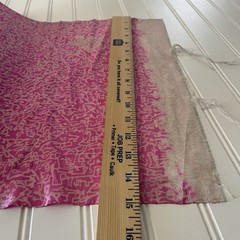 SILK, Pink-White FABRIC 3 Yards x 15 Inches Wide or 108 Inches x 15 Wide