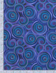 Geo Circles Circle Night Multi Metallic CM6098 Timeless Durable Cotton Fabric