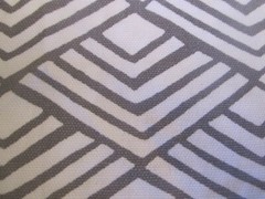 Better Homes & Gardens Cotton Fabric Geometric Fan Gray White Print 2yd x 44
