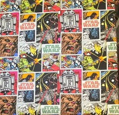 Star Wars Patchwork Fabric by Camelot Fabrics, BTHY, R2D2, Luke Sky Walker