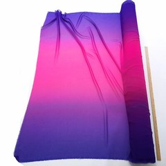 1Yard 100D Ombre Chiffon Fabric Gradual Purple-Rose-Purple