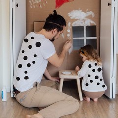 256pcs Black Felt Circles Self-Adhesive Felt Stickers Dalmatian Imitation Dots