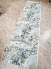 Thibaut Fabrics, Lincoln Toile, Tree Design in blues, tans and browns