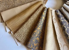 25 Upholstery Fabric Samples Warm tones Neutrals Surprise Extras included.