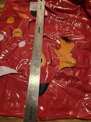 Heavy Vinyl Holiday Seat Taiwan Sold As Is, Parts, Display Or Crafting Material