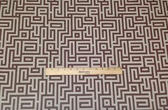 MAGNOLIA HOME COSMO PEBBLE BROWN CREAM GEOMETRIC MAZE FABRIC BY THE YARD 54″W