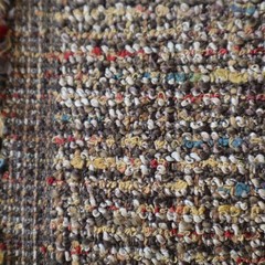 MCM Designtex? Upholstery Fabric Boucle Earthy Brown, Red, Blue 7.5 yds
