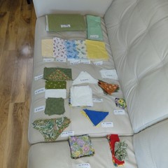 Lot OF 100% Cotton Fabric Quilting Blocks & Precut Pieces Florals & More