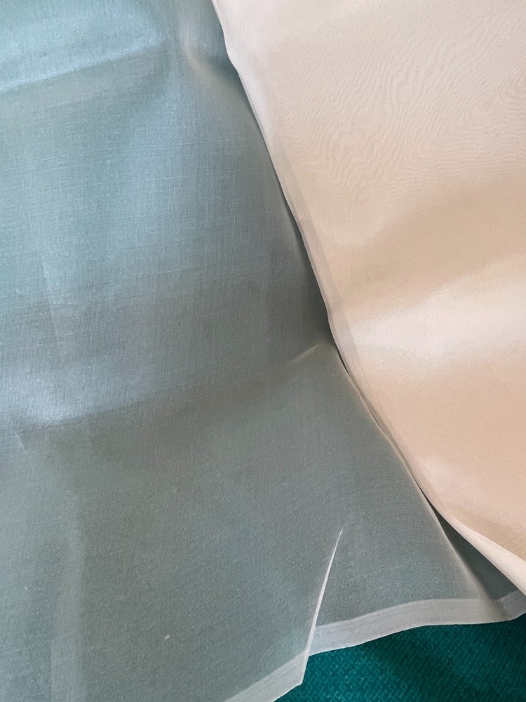 100% silk organza fabric 45” width -2 yards