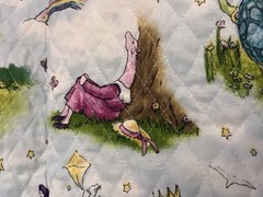 VTG “Birthday Owl & Talking Tree” by Flavia Weedn Pre Quilted Panel Crib Quilt